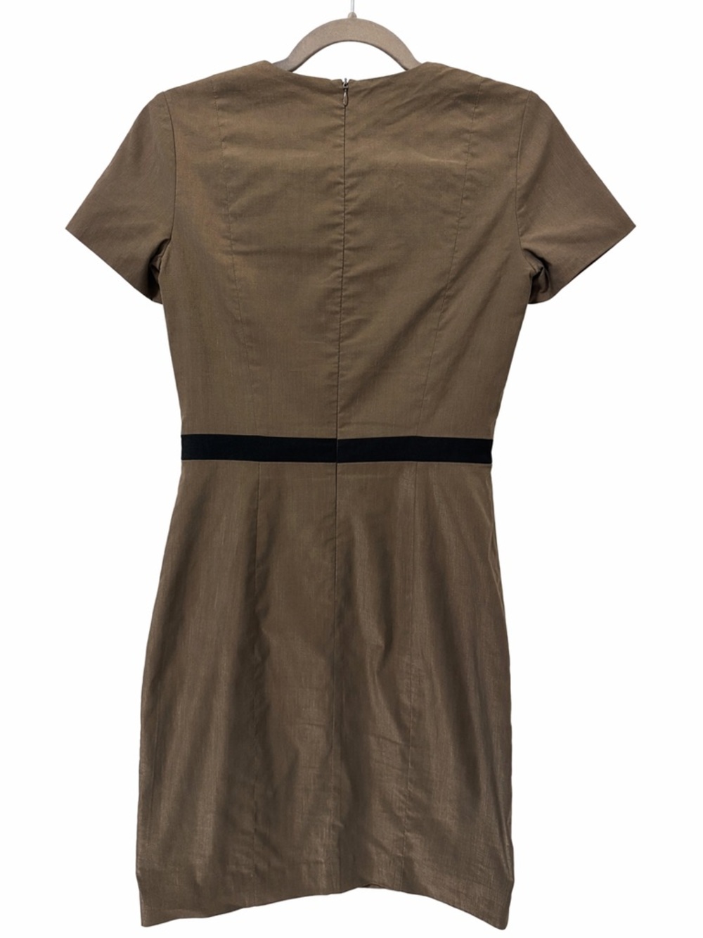 Judith & Charles Linen Blend Dress Sz 4 Made in Canada Designer Business Chic - Picture 2 of 10